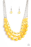 Tropical Hideaway - Yellow ~ Paparazzi Necklace - Glitzygals5dollarbling Paparazzi Boutique 