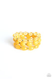 High Tide Hammock - Yellow ~ Paparazzi Bracelet - Glitzygals5dollarbling Paparazzi Boutique 