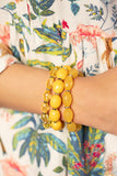 High Tide Hammock - Yellow ~ Paparazzi Bracelet - Glitzygals5dollarbling Paparazzi Boutique 