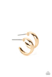 Paparazzi Earrings ~ Mini Magic - Gold - Glitzygals5dollarbling Paparazzi Boutique 