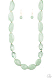 Paparazzi Necklace ~ Private Paradise - Green - Glitzygals5dollarbling Paparazzi Boutique 