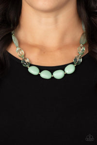 Paparazzi Necklace ~ Private Paradise - Green - Glitzygals5dollarbling Paparazzi Boutique 