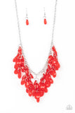 Paparazzi Necklace ~ Crystal Cabaret - Red - Glitzygals5dollarbling Paparazzi Boutique 