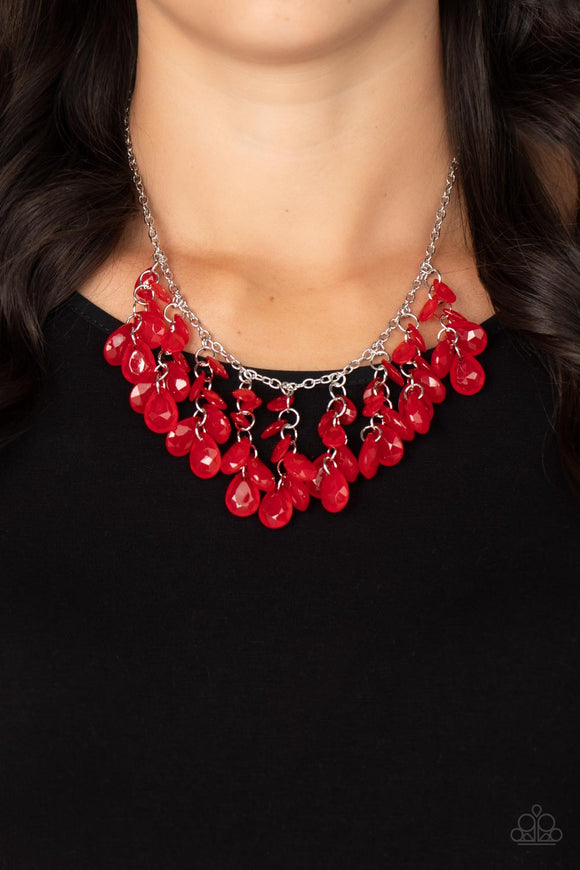 Paparazzi Necklace ~ Crystal Cabaret - Red - Glitzygals5dollarbling Paparazzi Boutique 
