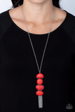 Hidden Lagoon - Red ~ Paparazzi Necklace - Glitzygals5dollarbling Paparazzi Boutique 