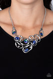 Paparazzi Necklace ~ Warp Speed - Blue - Glitzygals5dollarbling Paparazzi Boutique 