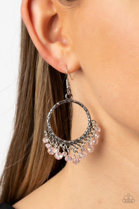 As if by Magic - Pink ~ Paparazzi Earrings - Glitzygals5dollarbling Paparazzi Boutique 