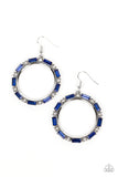 Gritty Glow - Blue ~ Paparazzi Earrings - Glitzygals5dollarbling Paparazzi Boutique 