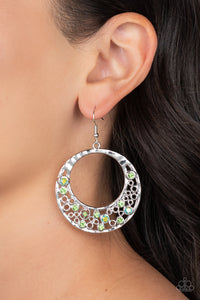 Enchanted Effervescence - Green ~ Paparazzi Earrings - Glitzygals5dollarbling Paparazzi Boutique 