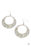 Enchanted Effervescence - Green ~ Paparazzi Earrings - Glitzygals5dollarbling Paparazzi Boutique 