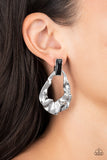 Metro Meltdown - Black ~ Paparazzi Earrings - Glitzygals5dollarbling Paparazzi Boutique 