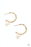 GLAM Overboard - Gold ~ Paparazzi Earrings - Glitzygals5dollarbling Paparazzi Boutique 