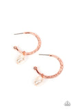 GLAM Overboard - Copper ~ Paparazzi Earrings - Glitzygals5dollarbling Paparazzi Boutique 