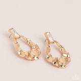 Metro Meltdown - Gold ~ Paparazzi Earrings - Glitzygals5dollarbling Paparazzi Boutique 