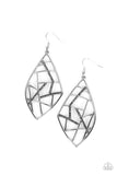 Geo Grid - Silver ~ Paparazzi Earrings - Glitzygals5dollarbling Paparazzi Boutique 