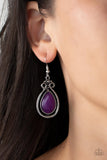 Mountain Mantra - Purple ~ Paparazzi Earrings - Glitzygals5dollarbling Paparazzi Boutique 