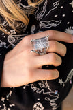 Starry Serenity - White ~ Paparazzi Ring - Glitzygals5dollarbling Paparazzi Boutique 