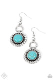 Paparazzi Earrings ~ Mojave Mogul - Blue - Glitzygals5dollarbling Paparazzi Boutique 