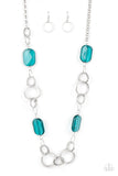 Stained Glass Glamour - Blue ~ Paparazzi Necklace - Glitzygals5dollarbling Paparazzi Boutique 