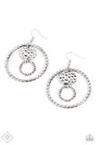 Mojave Metal Art - Silver ~ Paparazzi Earrings Exclusive - Glitzygals5dollarbling Paparazzi Boutique 