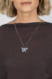 Free-Flying Flutter - Blue ~ Paparazzi Necklace - Glitzygals5dollarbling Paparazzi Boutique 