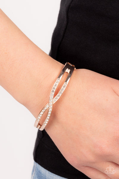 Woven in Wealth - Rose Gold ~ Paparazzi Bracelet - Glitzygals5dollarbling Paparazzi Boutique 