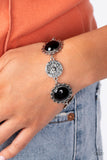 Positively Poppy - Black ~ Paparazzi Bracelet - Glitzygals5dollarbling Paparazzi Boutique 