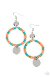 Cayman Catch - Orange ~ Paparazzi Earrings - Glitzygals5dollarbling Paparazzi Boutique 