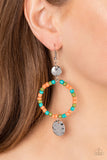 Cayman Catch - Orange ~ Paparazzi Earrings - Glitzygals5dollarbling Paparazzi Boutique 