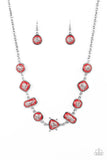 Fleek and Flecked - Red ~ Paparazzi Necklace - Glitzygals5dollarbling Paparazzi Boutique 