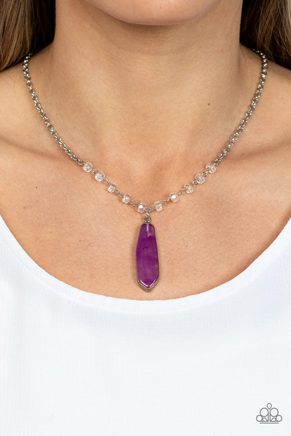 Paparazzi Necklace ~ Magical Remedy - Purple - Glitzygals5dollarbling Paparazzi Boutique 