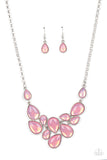 Keeps GLOWING and GLOWING - Pink ~  Paparazzi Necklace - Glitzygals5dollarbling Paparazzi Boutique 