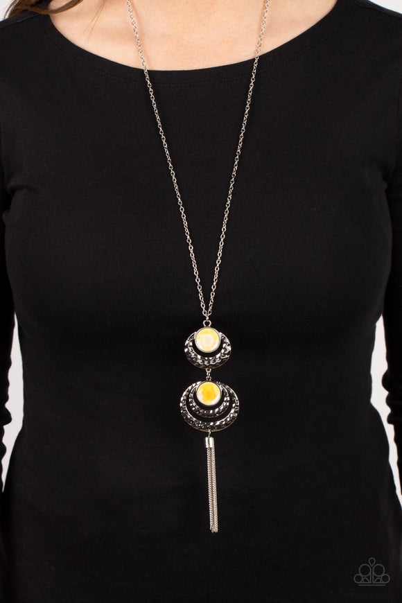Limitless Luster - Yellow ~ Paparazzi Necklace - Glitzygals5dollarbling Paparazzi Boutique 