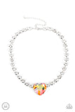 Heart in My Throat - Orange ~ Paparazzi Necklace LOP Exclusive - Glitzygals5dollarbling Paparazzi Boutique 