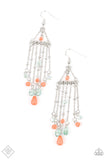 Paparazzi Earrings ~ Marina Breeze - Orange - Glitzygals5dollarbling Paparazzi Boutique 