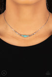 Retro Rejuvenation - Blue ~ Paparazzi Necklace - Glitzygals5dollarbling Paparazzi Boutique 