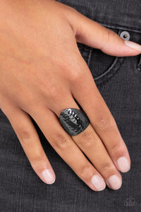 Basic Instincts - Black ~ Paparazzi Ring - Glitzygals5dollarbling Paparazzi Boutique 