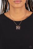 Gives Me Butterflies - Copper ~ Paparazzi Necklace - Glitzygals5dollarbling Paparazzi Boutique 