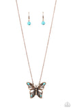 Badlands Butterfly - Copper ~ Paparazzi Necklace - Glitzygals5dollarbling Paparazzi Boutique 