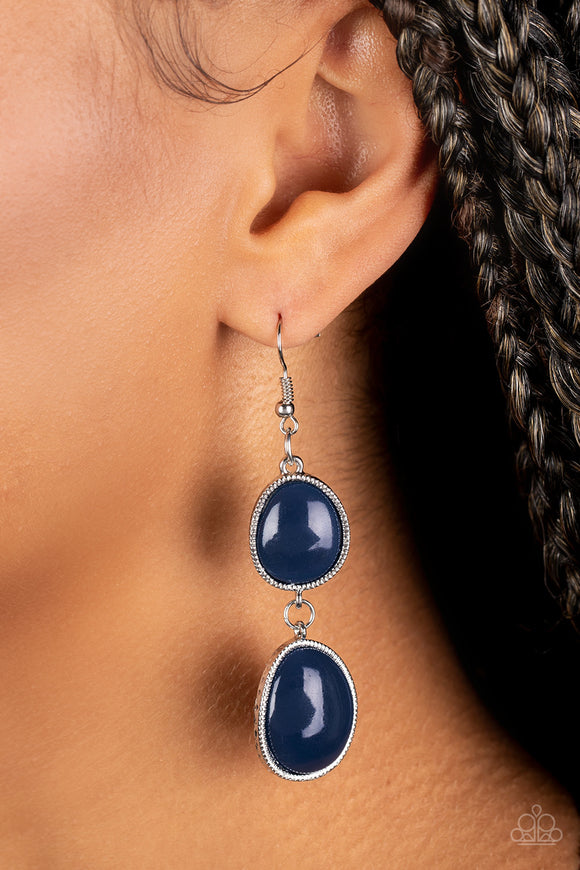 Mediterranean Myth - Blue ~ Paparazzi Earrings - Glitzygals5dollarbling Paparazzi Boutique 