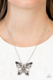 Badlands Butterfly - Black ~ Paparazzi Necklace - Glitzygals5dollarbling Paparazzi Boutique 