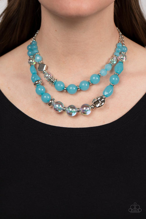 Mere Magic - Blue ~ Paparazzi Necklace - Glitzygals5dollarbling Paparazzi Boutique 