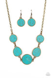 Santa Fe Flats - Brass ~ Paparazzi Necklace - Glitzygals5dollarbling Paparazzi Boutique 