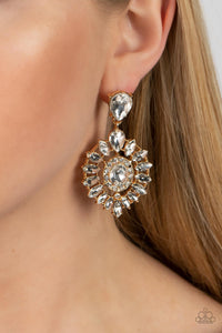 My Good LUXE Charm - Gold ~ Paparazzi Earrings - Glitzygals5dollarbling Paparazzi Boutique 