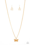 High-Flying Fashion - Multi Gold ~ Paparazzi Necklace - Glitzygals5dollarbling Paparazzi Boutique 
