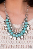 Leave Her Wild - Blue ~ Paparazzi Necklace September Fashion Fix 2022 - Glitzygals5dollarbling Paparazzi Boutique 
