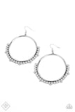 Ultra Untamable - Silver ~ Paparazzi Earrings Fashion Fix September 2022 - Glitzygals5dollarbling Paparazzi Boutique 
