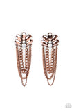 Reach for the SKYSCRAPERS - Copper ~ Paparazzi Earrings - Glitzygals5dollarbling Paparazzi Boutique 