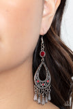 Viva la DIVA - Red ~ Paparazzi Earrings - Glitzygals5dollarbling Paparazzi Boutique 