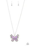 Wings Of Whimsy - Purple ~ Paparazzi Necklace - Glitzygals5dollarbling Paparazzi Boutique 